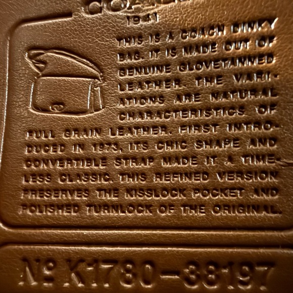 Coach Floral Shoulder Bag - Cream and Tan Coach 1941 Dinky Tea Rose bag NWT - Picture 8 of 16